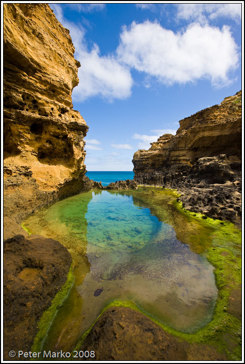 WV8X9365.jpg - Colourful tidal pool, the Grotto, Great Ocean Road, Australia.